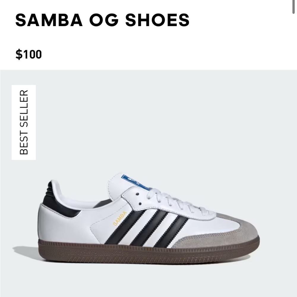 NWT Adidas Sambas size 6